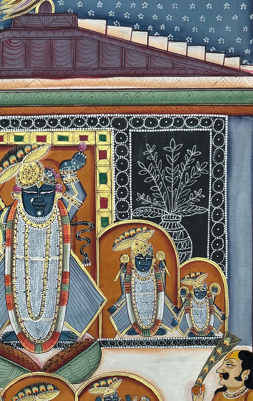 Annakut - Handmade Pichwai Painting (Unframed) - Image 4