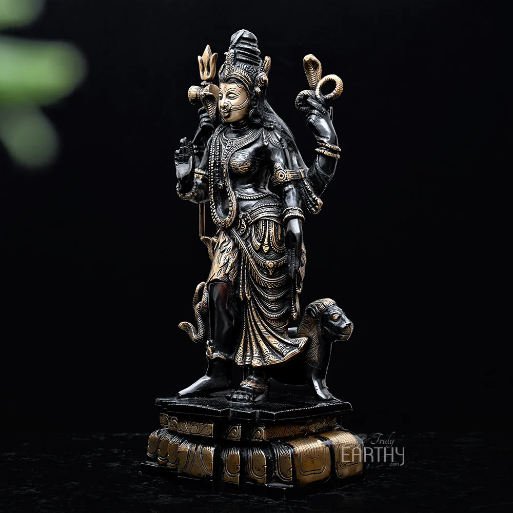 Ardhanarishvara Statue (Brass / 9.66 Kg) - Image 3