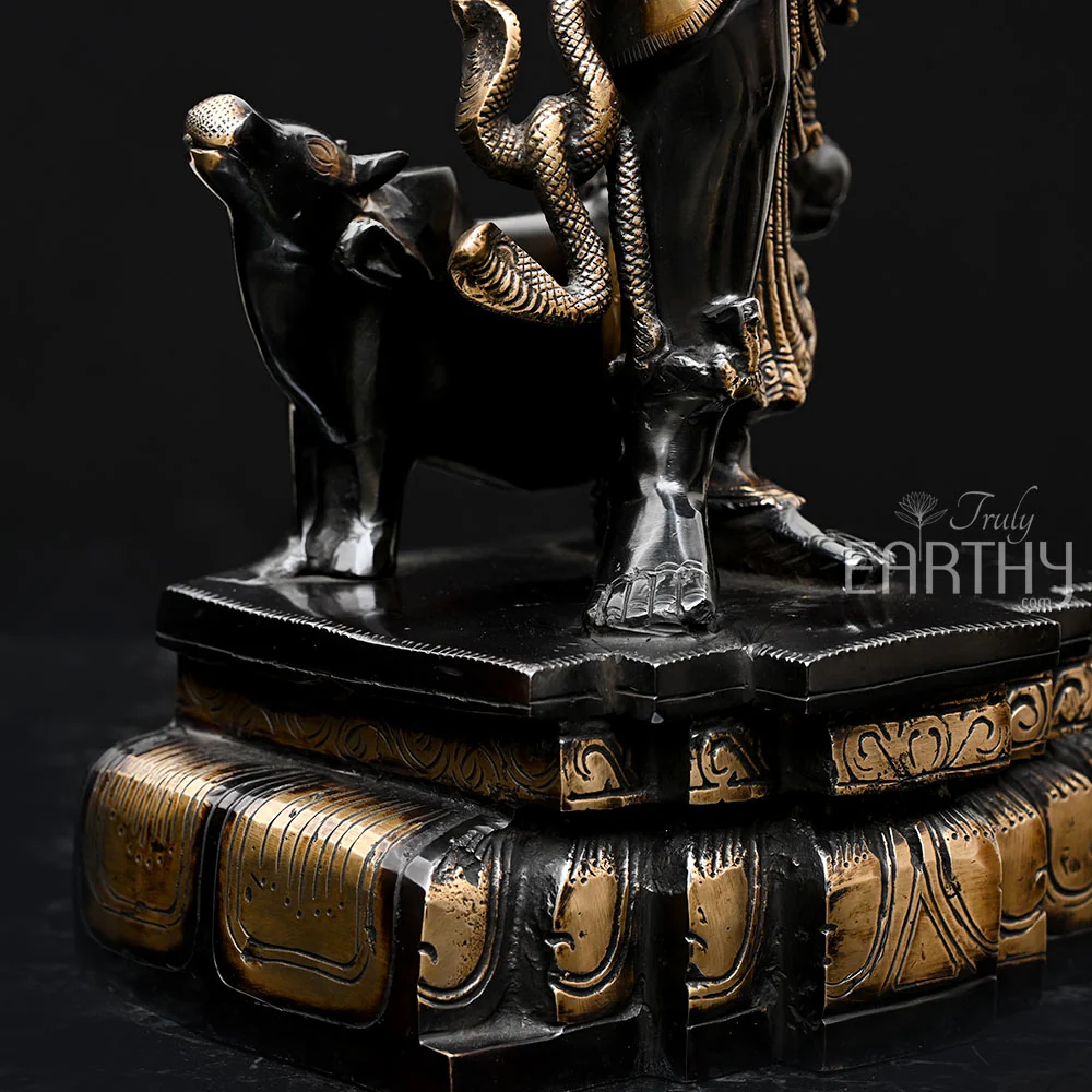 Ardhanarishvara Statue (Brass / 9.66 Kg) - Image 6