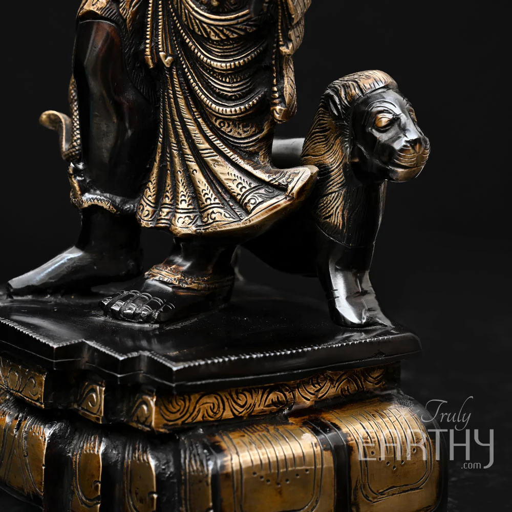 Ardhanarishvara Statue (Brass / 9.66 Kg) - Image 7