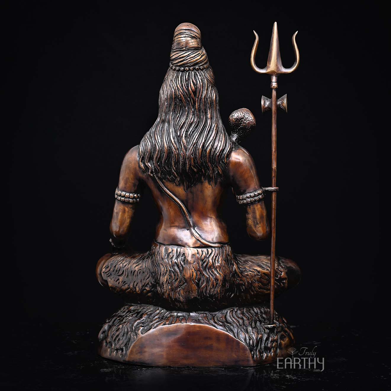 Brass Blessing Shiva Idol (57.1 cm) - Image 5