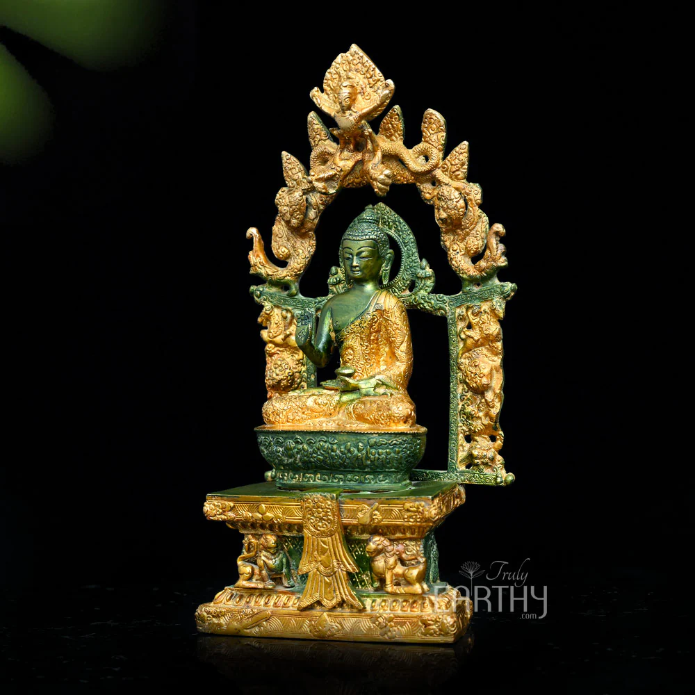 Pure Brass Buddha Statue - Image 3