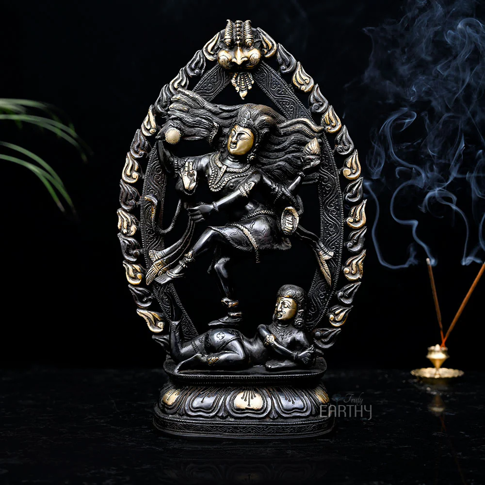 Brass Dancing Shiva Sculpture - Image 2