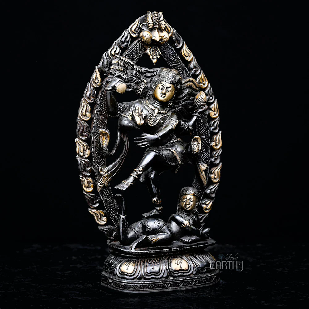 Brass Dancing Shiva Sculpture - Image 3
