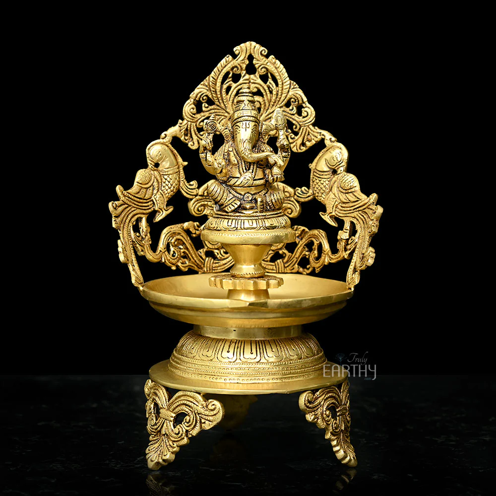 Brass Ganesha Urli / Diya - Image 2