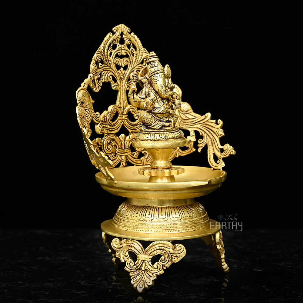 Brass Ganesha Urli / Diya - Image 3