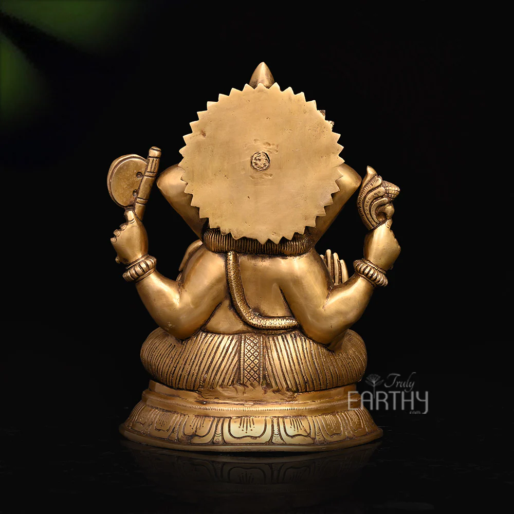 Brass Ganpati Statue (29.4 cm) - Image 5
