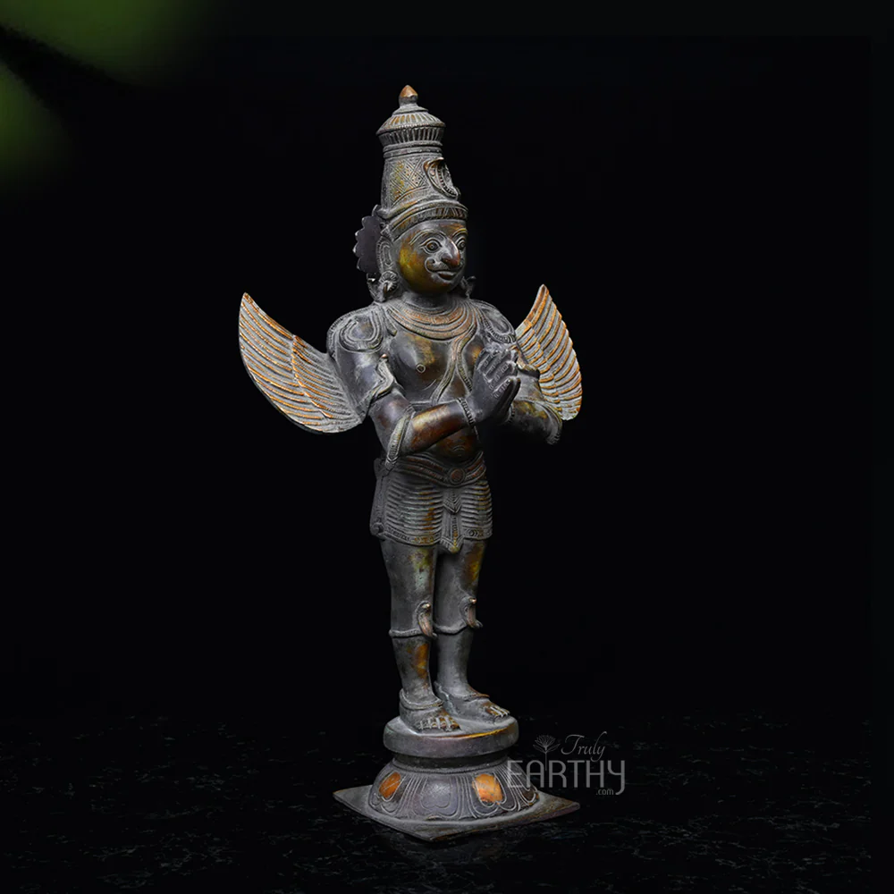 Brass Garuda Sculpture - 2 - Image 3