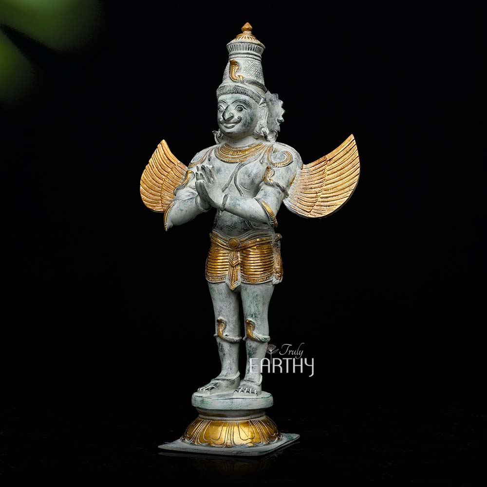 Brass Garuda Sculpture (55.8 Cm / Antique finish) - Image 5