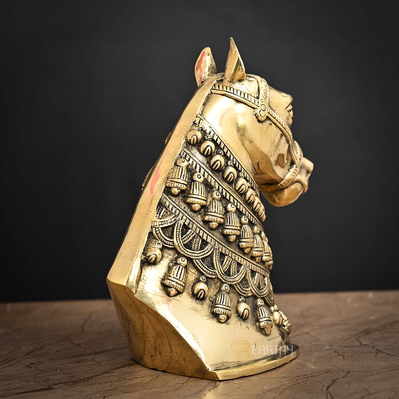 Brass Indian Horse Sculpture - Image 5
