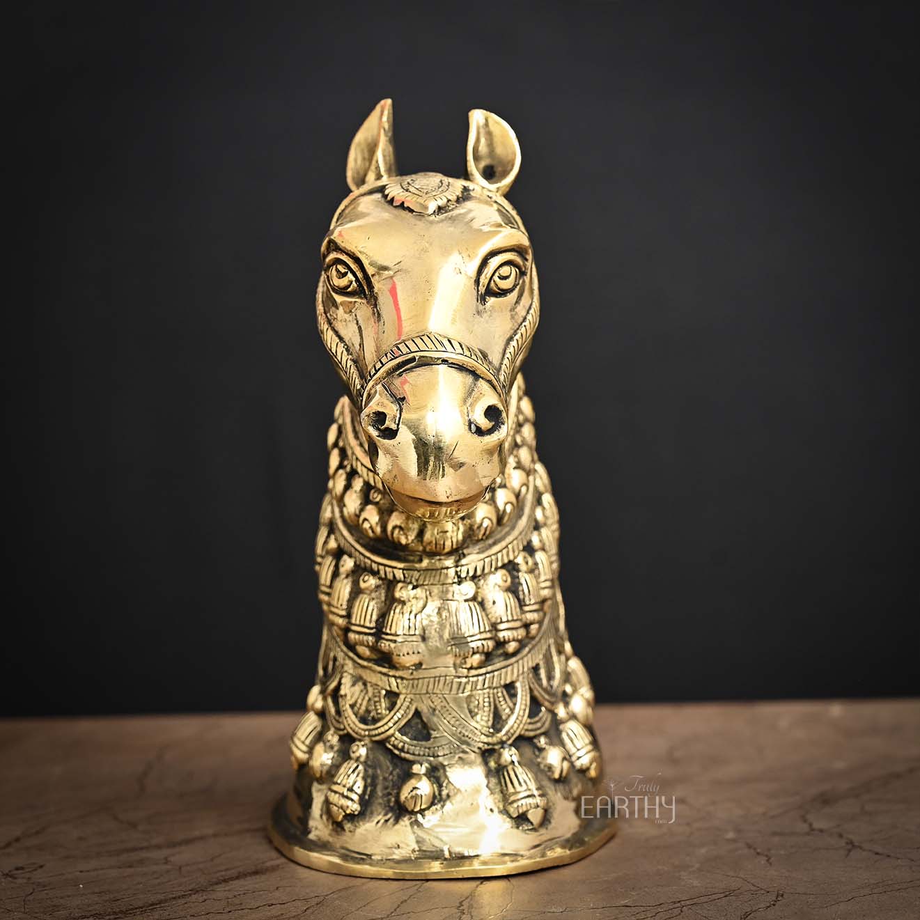 Brass Indian Horse Sculpture - Image 6
