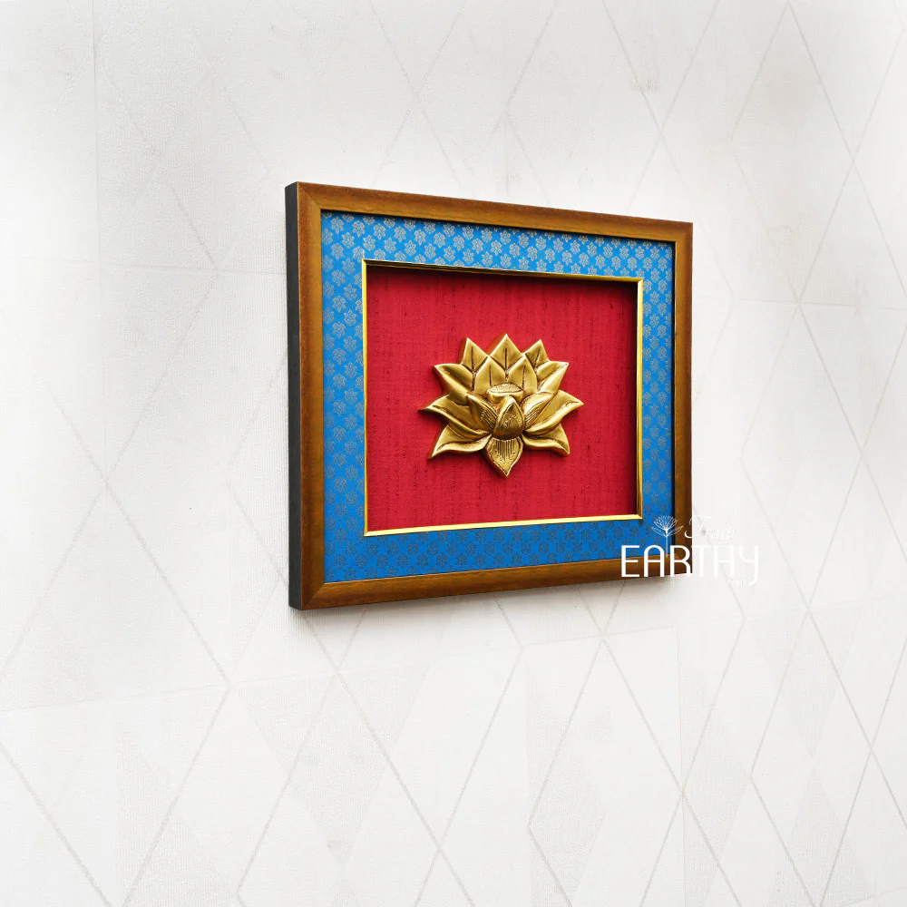 Brass Lotus Wall Hanging Frame - Image 3