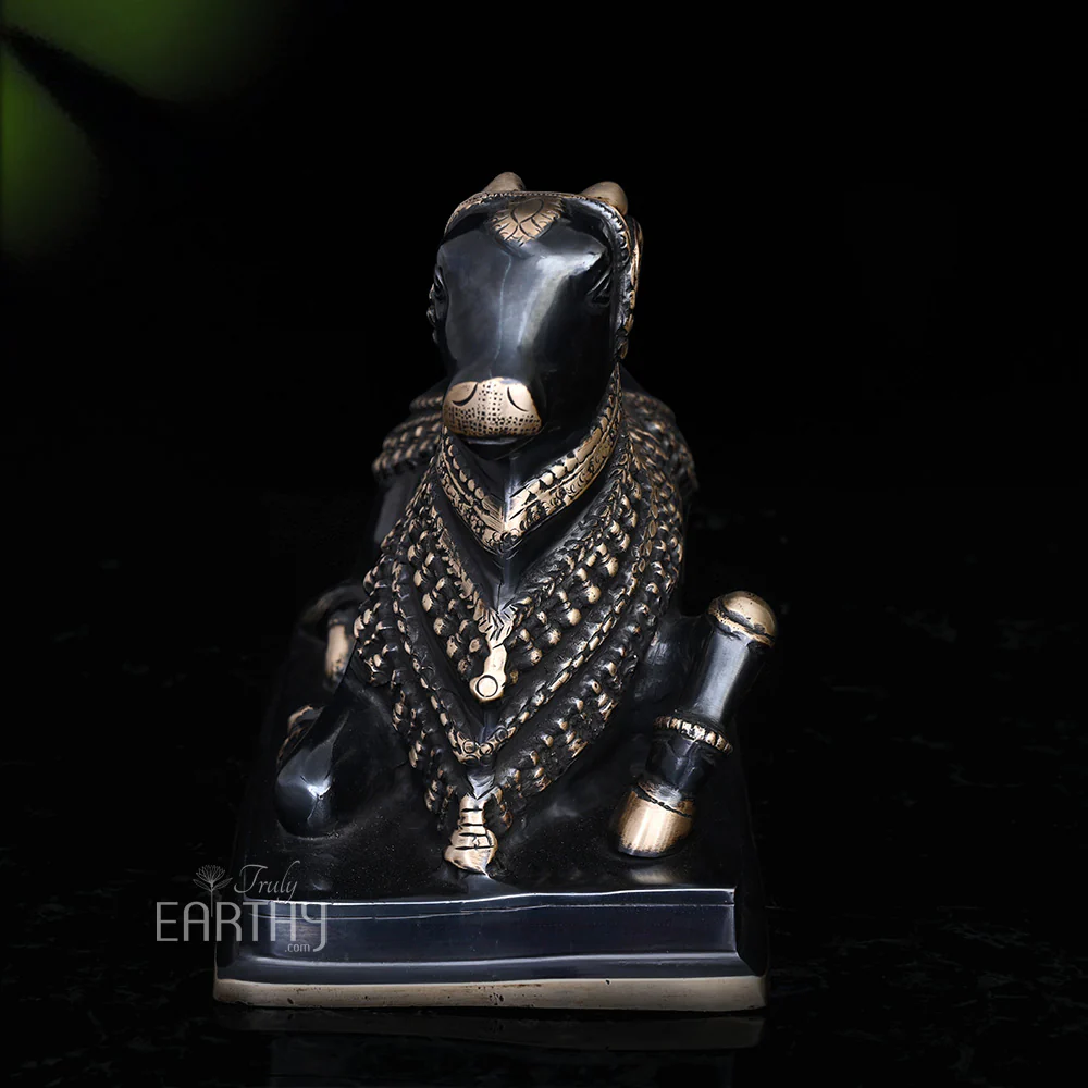 Brass Nandi Statue - Image 3