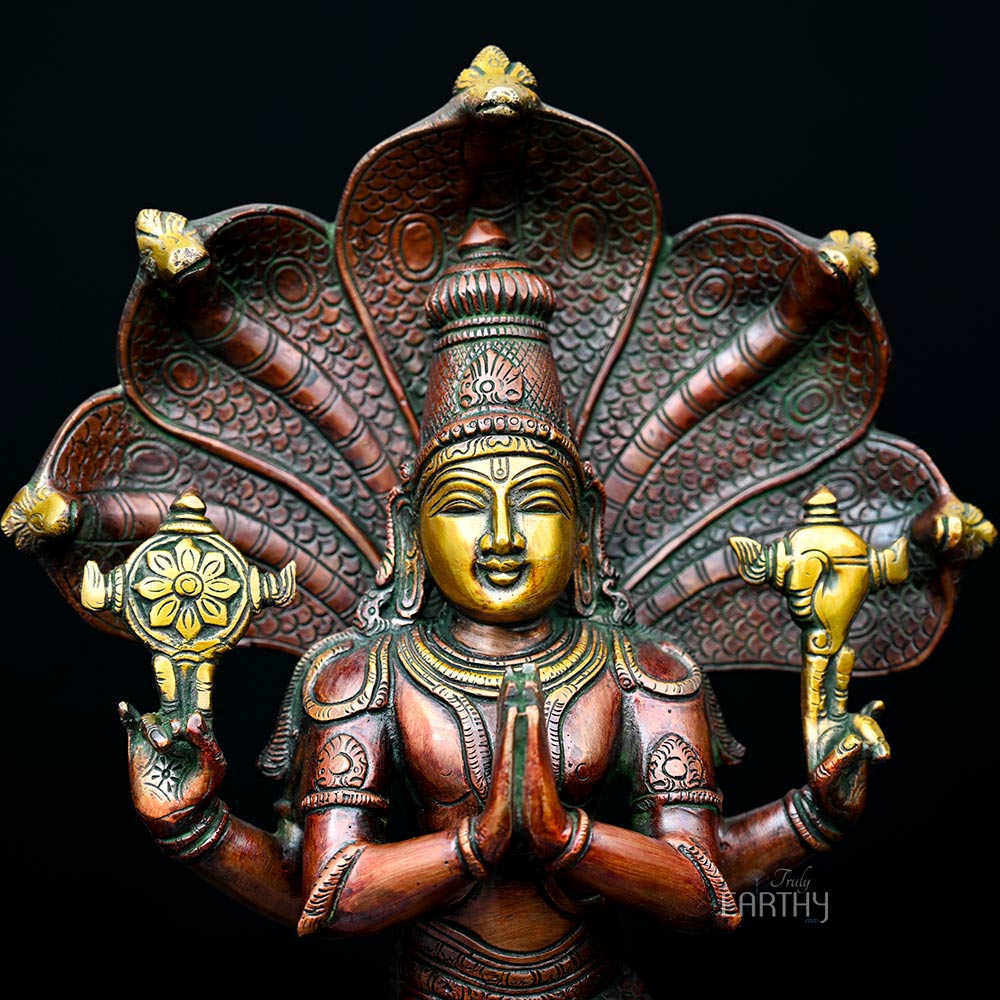 Brass Patanjali Sculpture: Father of Yoga - Image 5