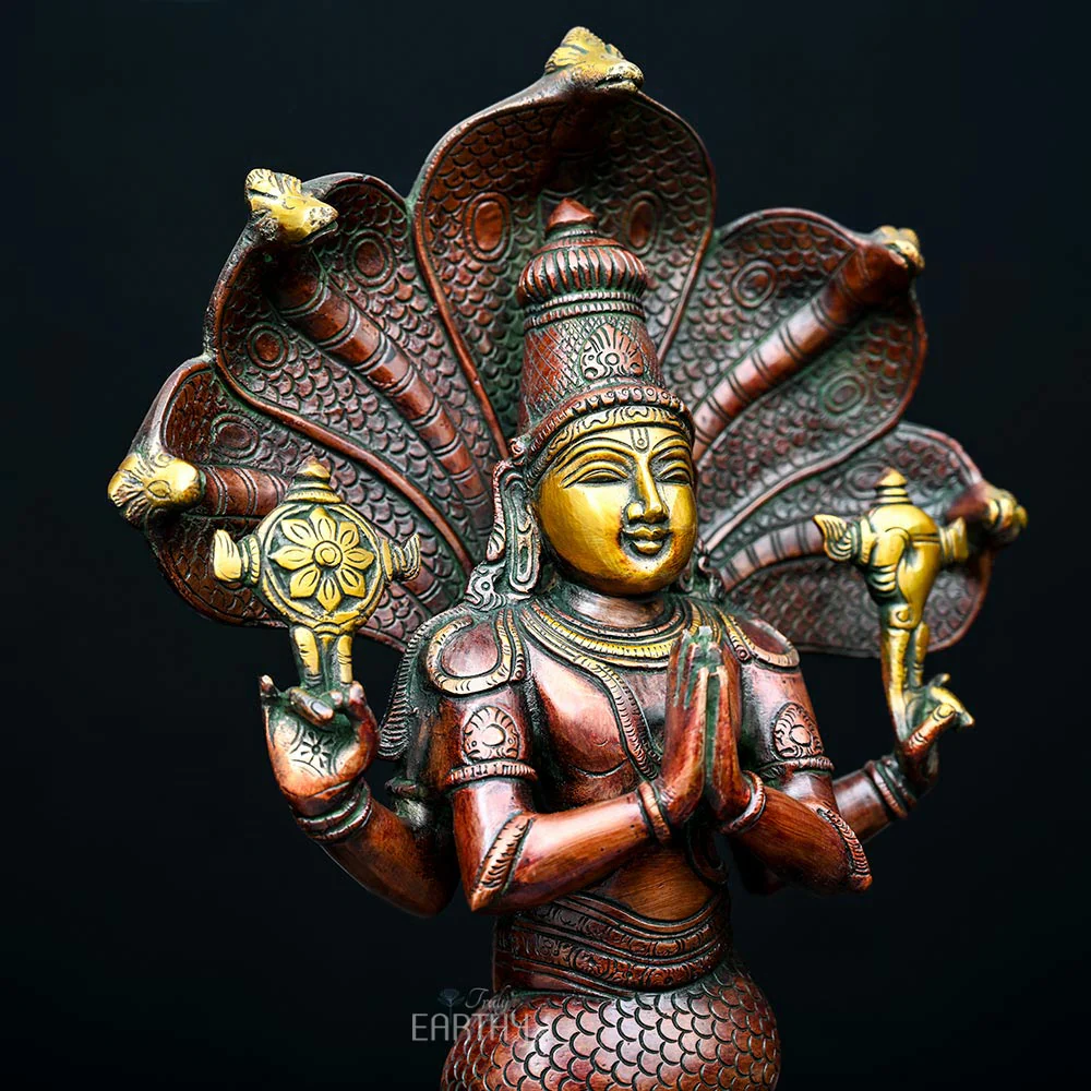 Brass Patanjali Sculpture: Father of Yoga - Image 6
