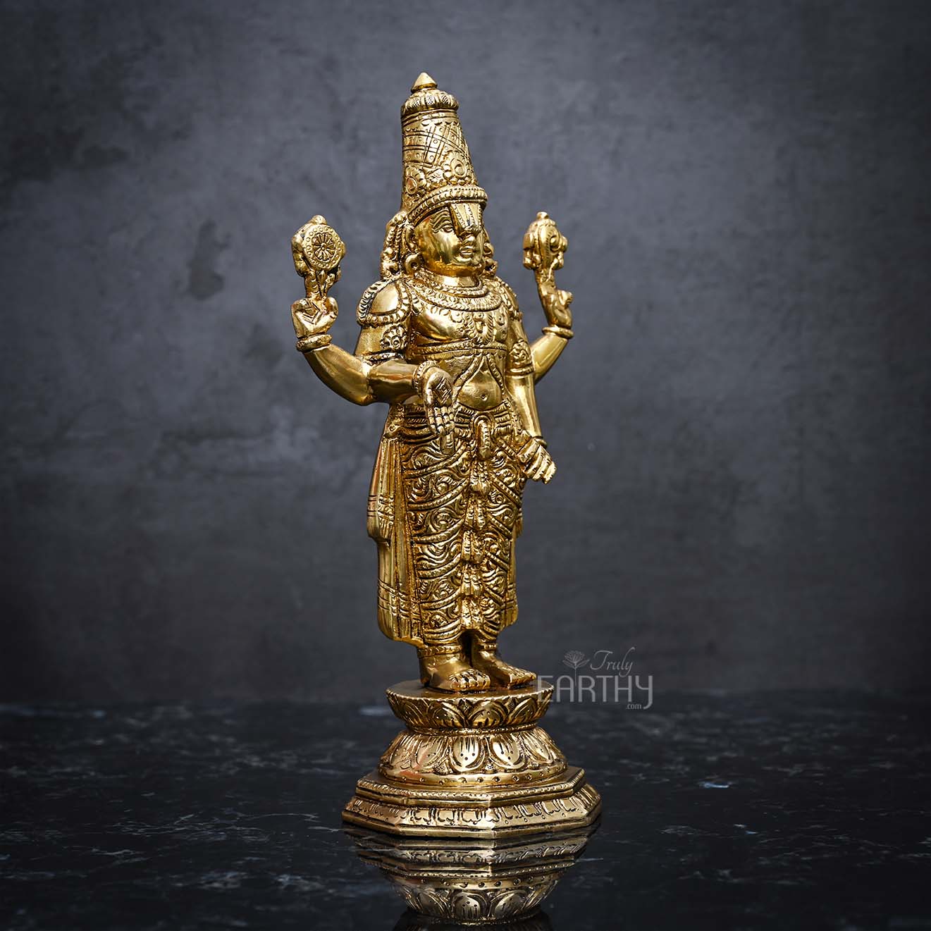 Brass Triputi Balaji Idol - Image 3