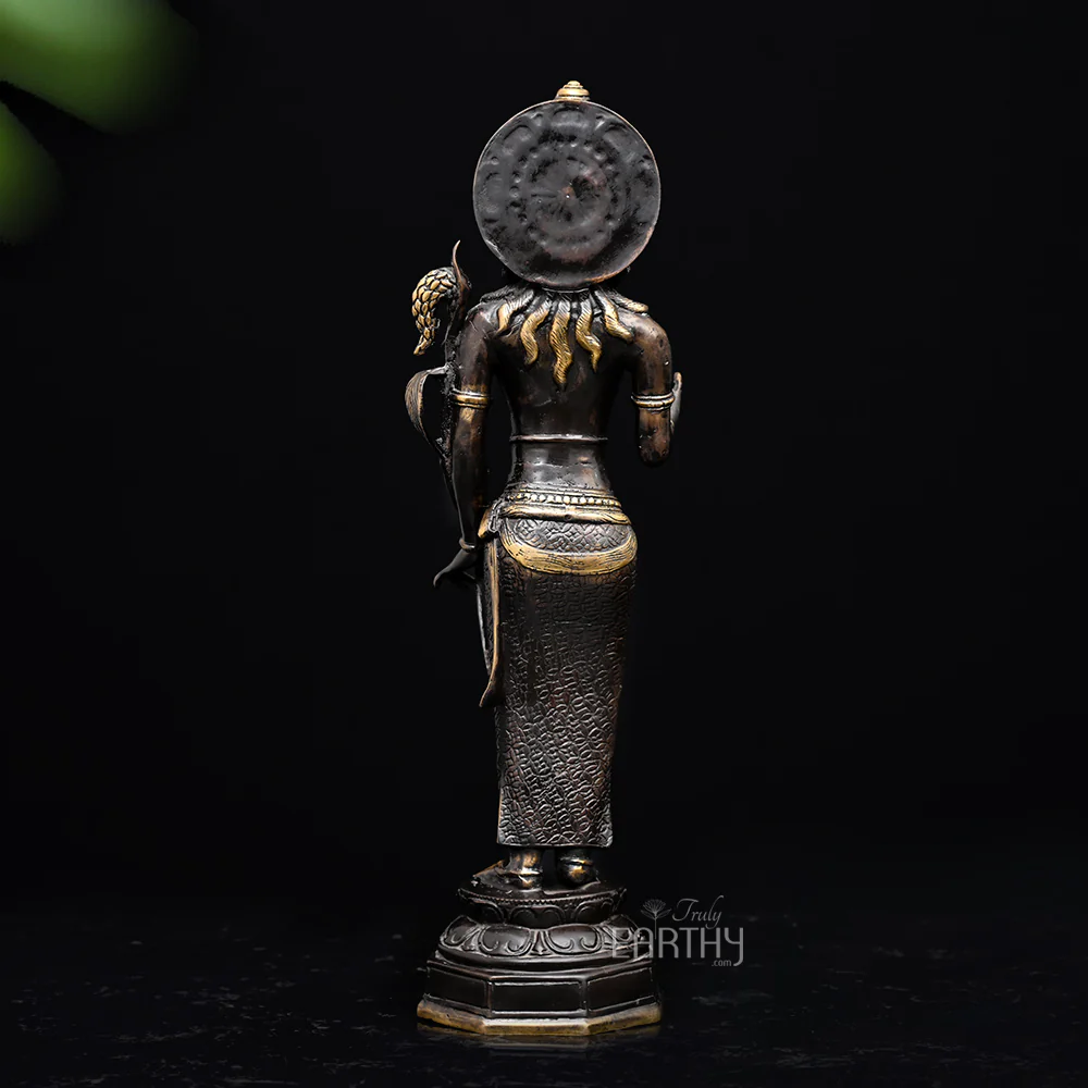 Vintage Bronze Annapurna Idol - Image 5