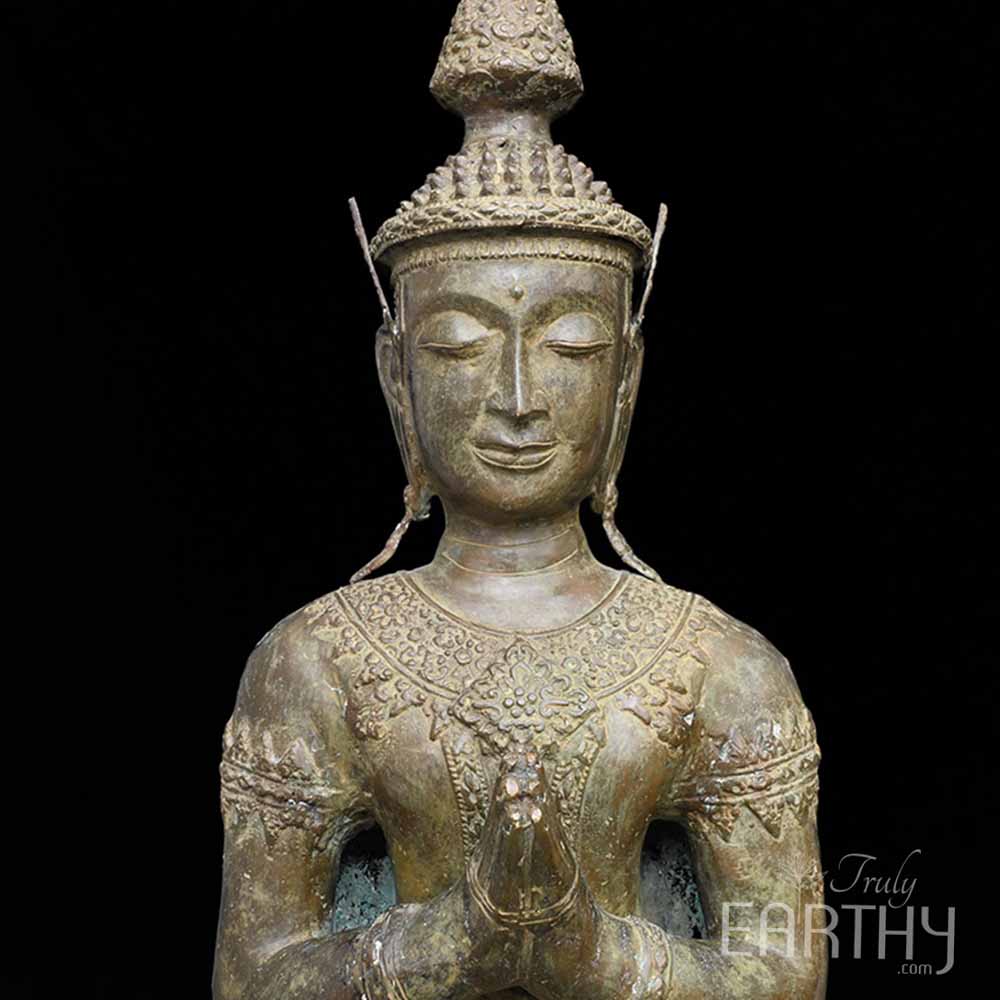 Bronze Buddha Sculpture (55 inches) - Image 3