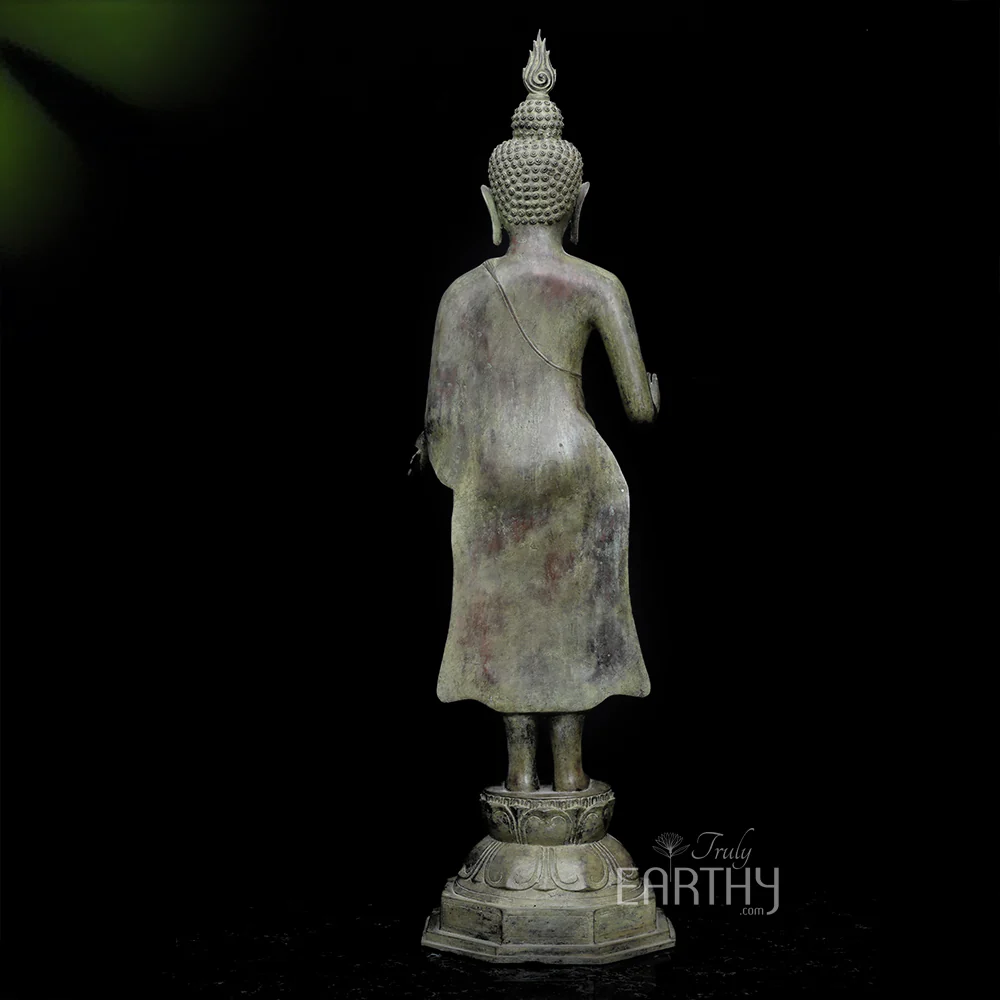 Bronze Standing Buddha (98 cm) - Image 5