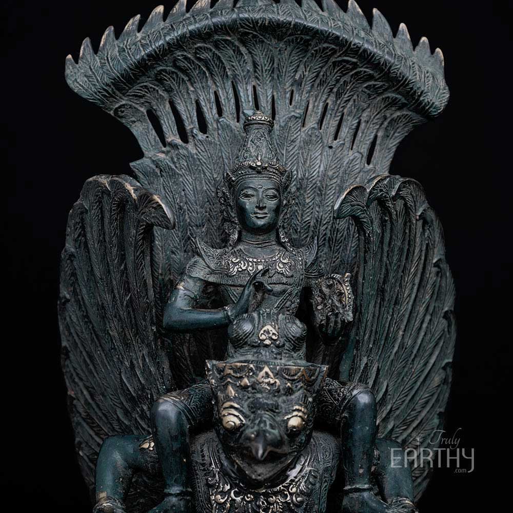 Indonesian Bronze Statue of Vishnu on the Garuda - Image 4