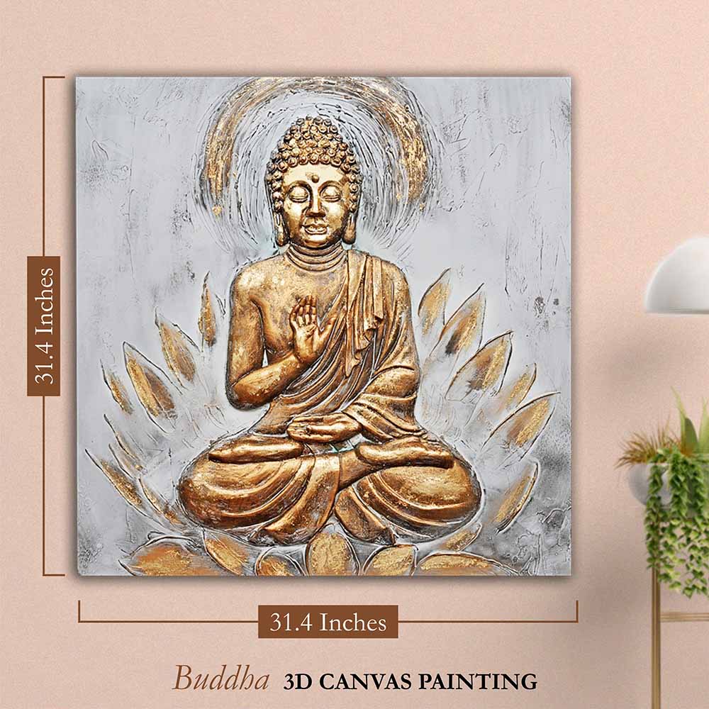 Buddha 3D Canvas Painting - Image 3