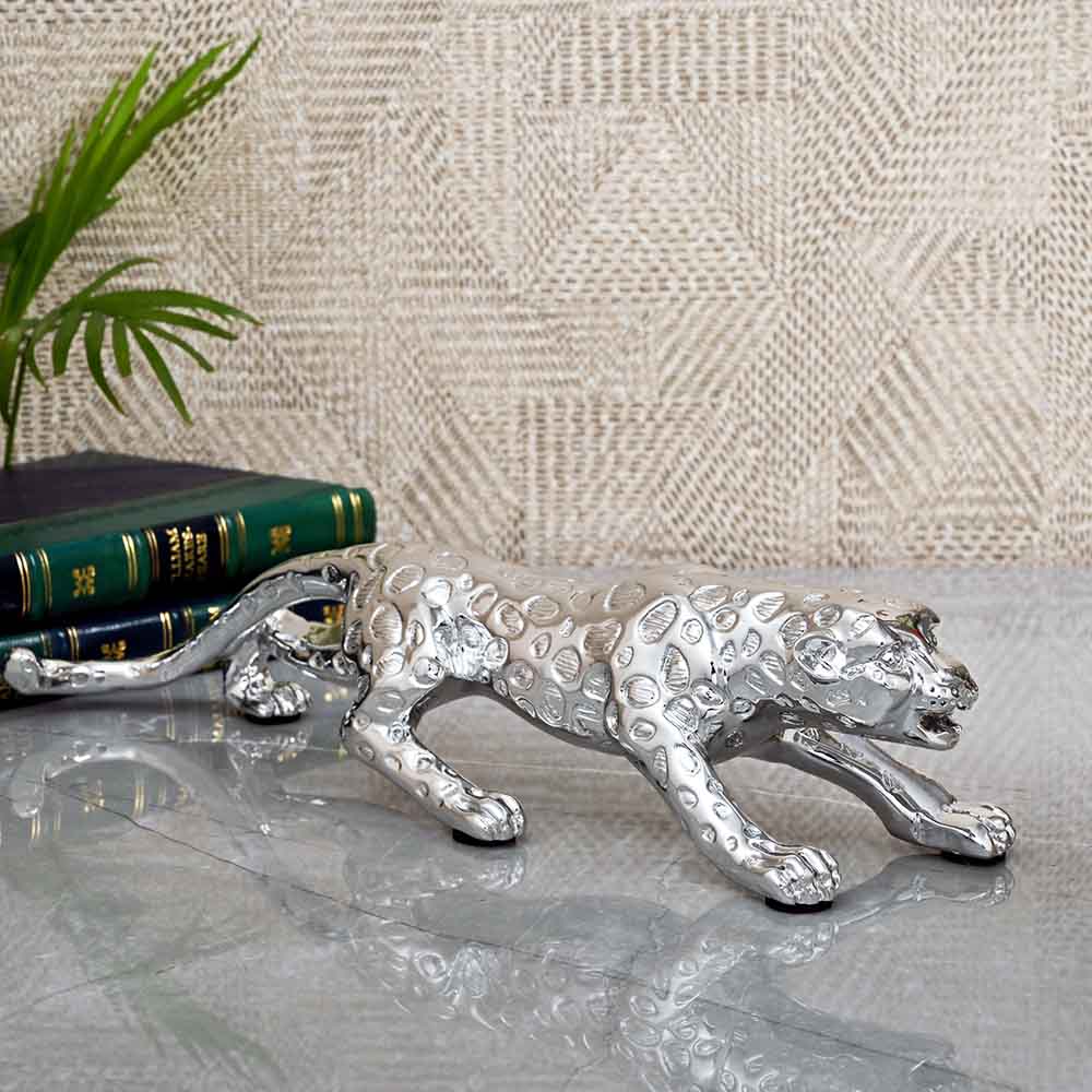 Prowling Panther Table Accent - Chrome Finished - Image 3