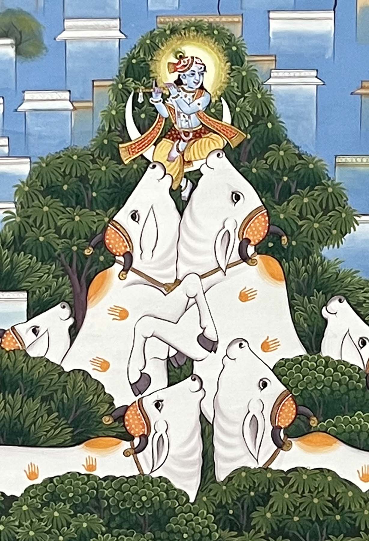 Exclusive Krishna Painting - Handmade (Unframed / 60.9 x 91.4 cm) - Image 3