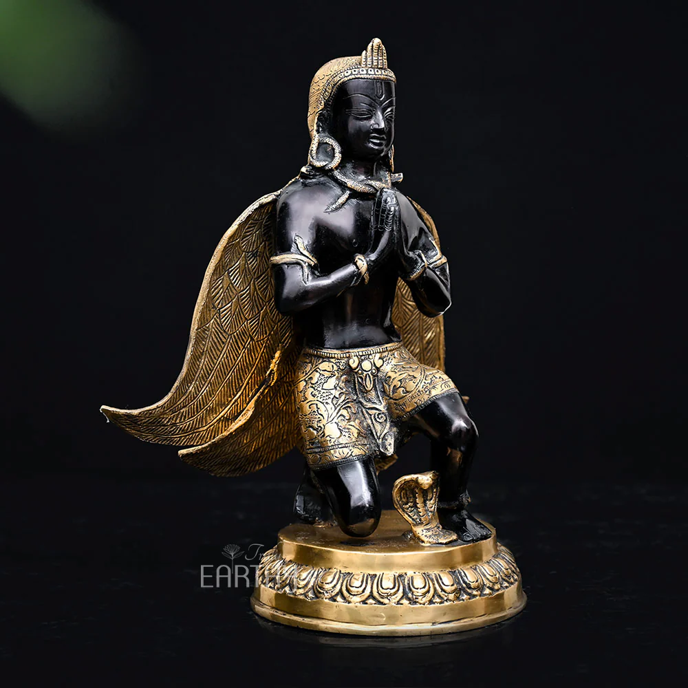Garuda - Brass Sculpture (34.2 cm / 6.2 Kg) - Image 2