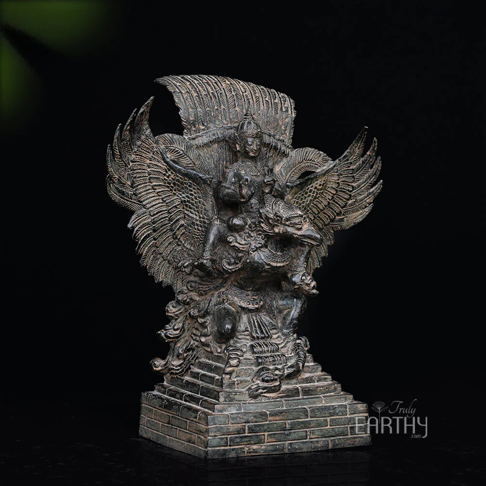 Indonesian Bronze Vishnu on Garuda - Image 4
