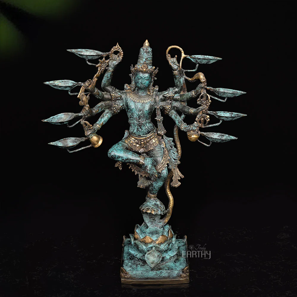 Kaliya Krishna Sculpture - Bronze Sculpture - Image 6