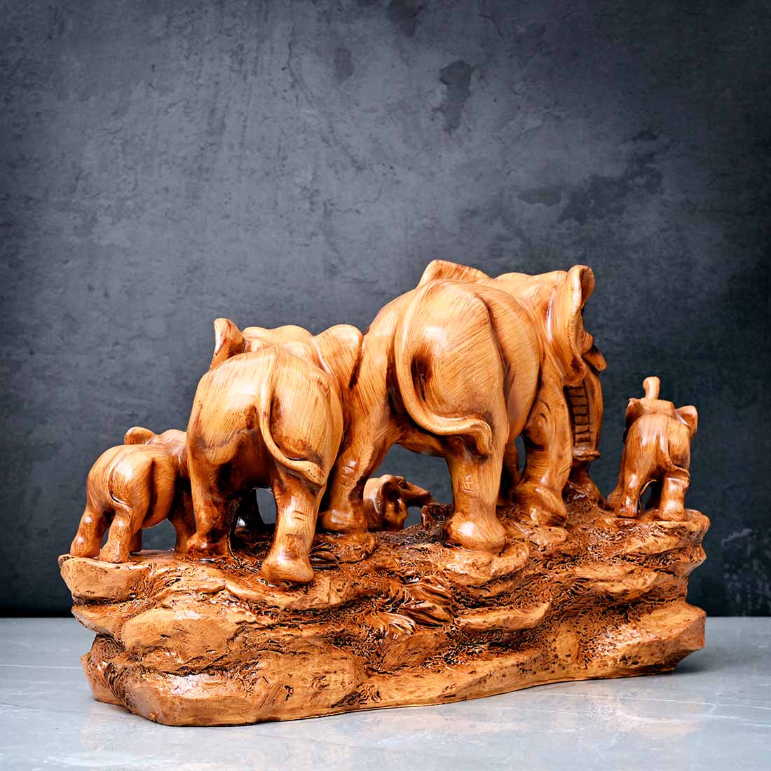 Life of Elephants Sculpture - Image 3