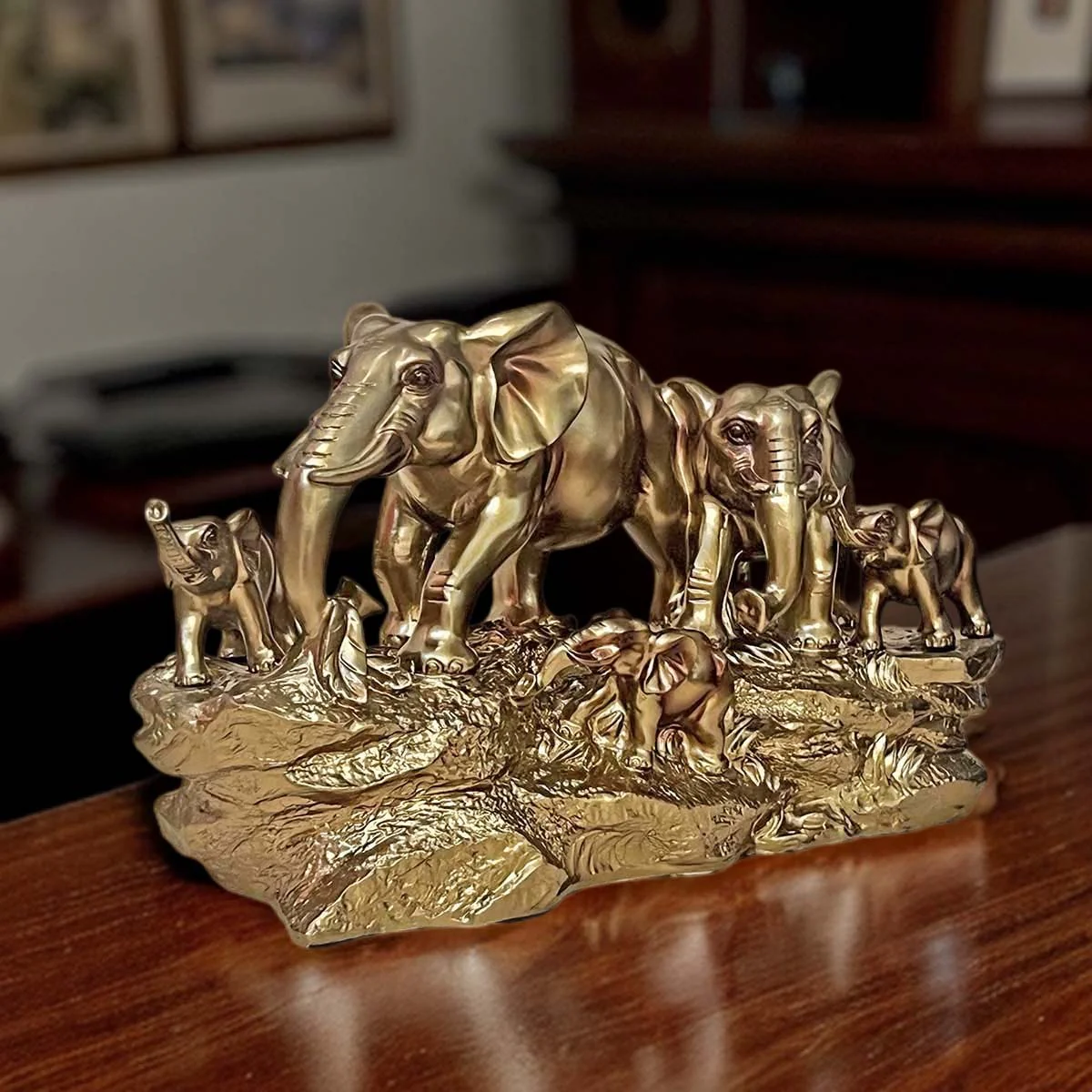 Life of Elephants Sculpture - Image 5