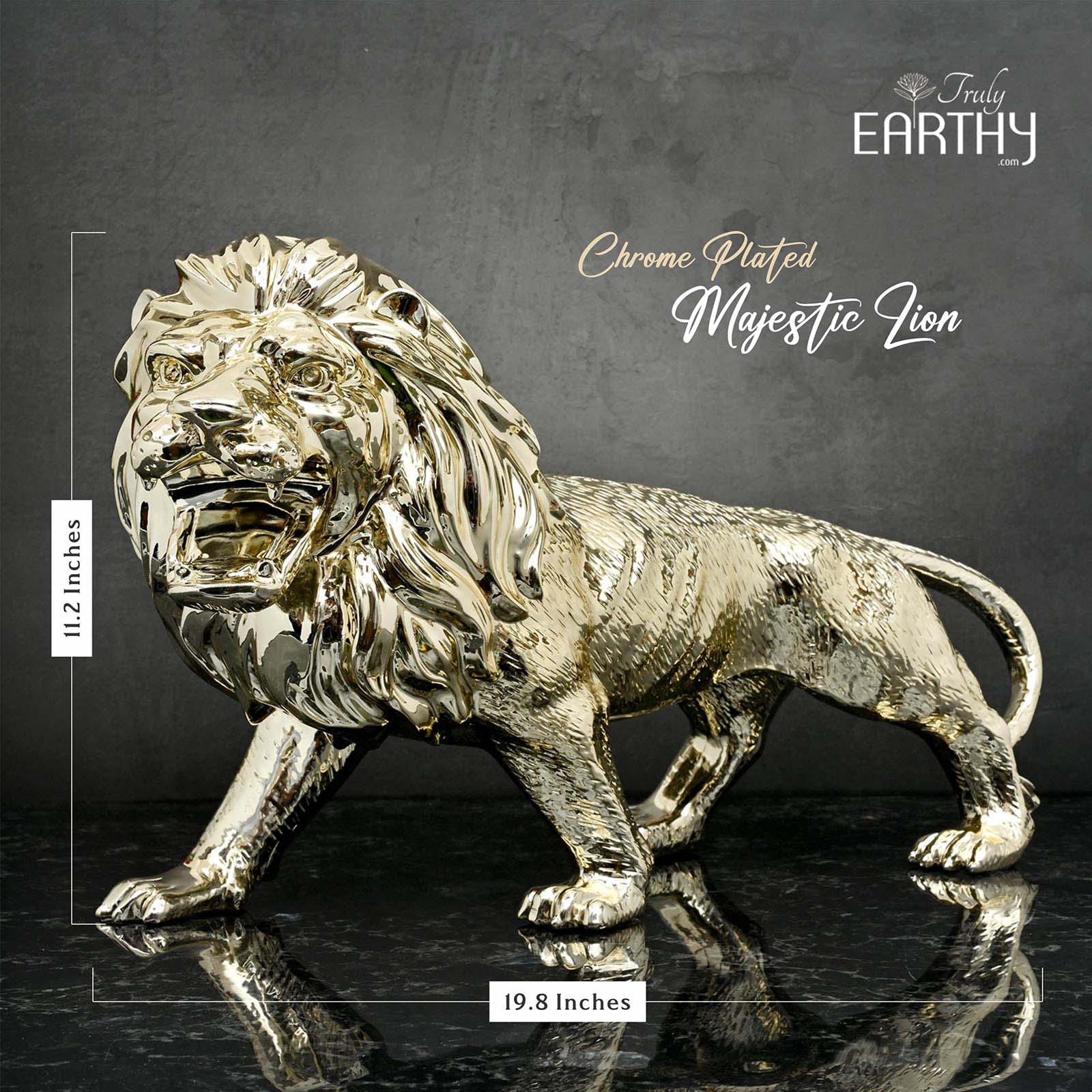 The Majestic Lion - Chrome Plated - Image 6