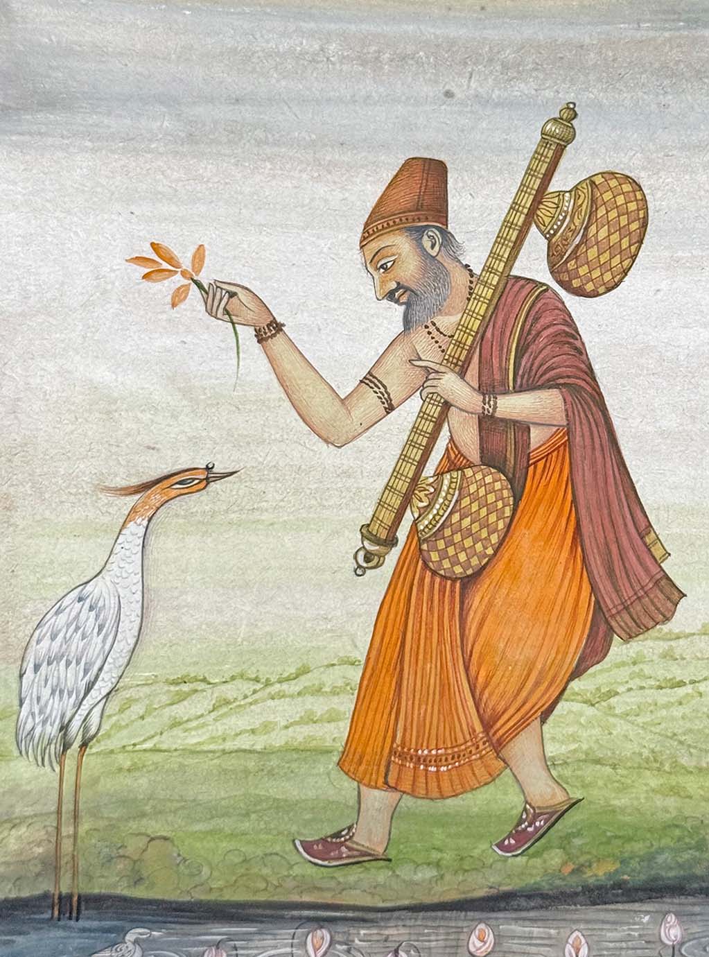 The Musician Sage - Handmade Miniature Painting - Image 2