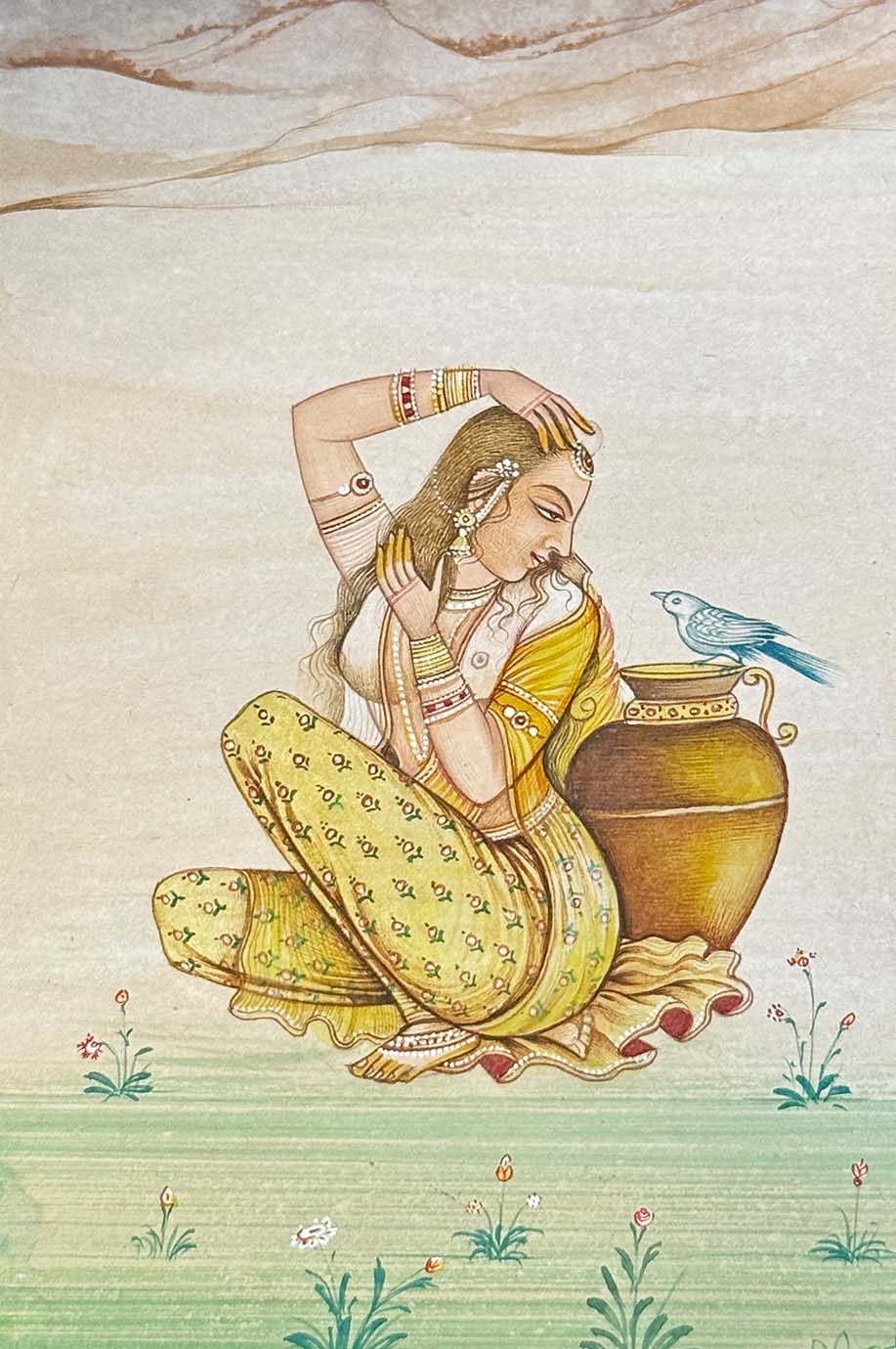 Mughal Princess - Handmade Miniature Painting - Image 2