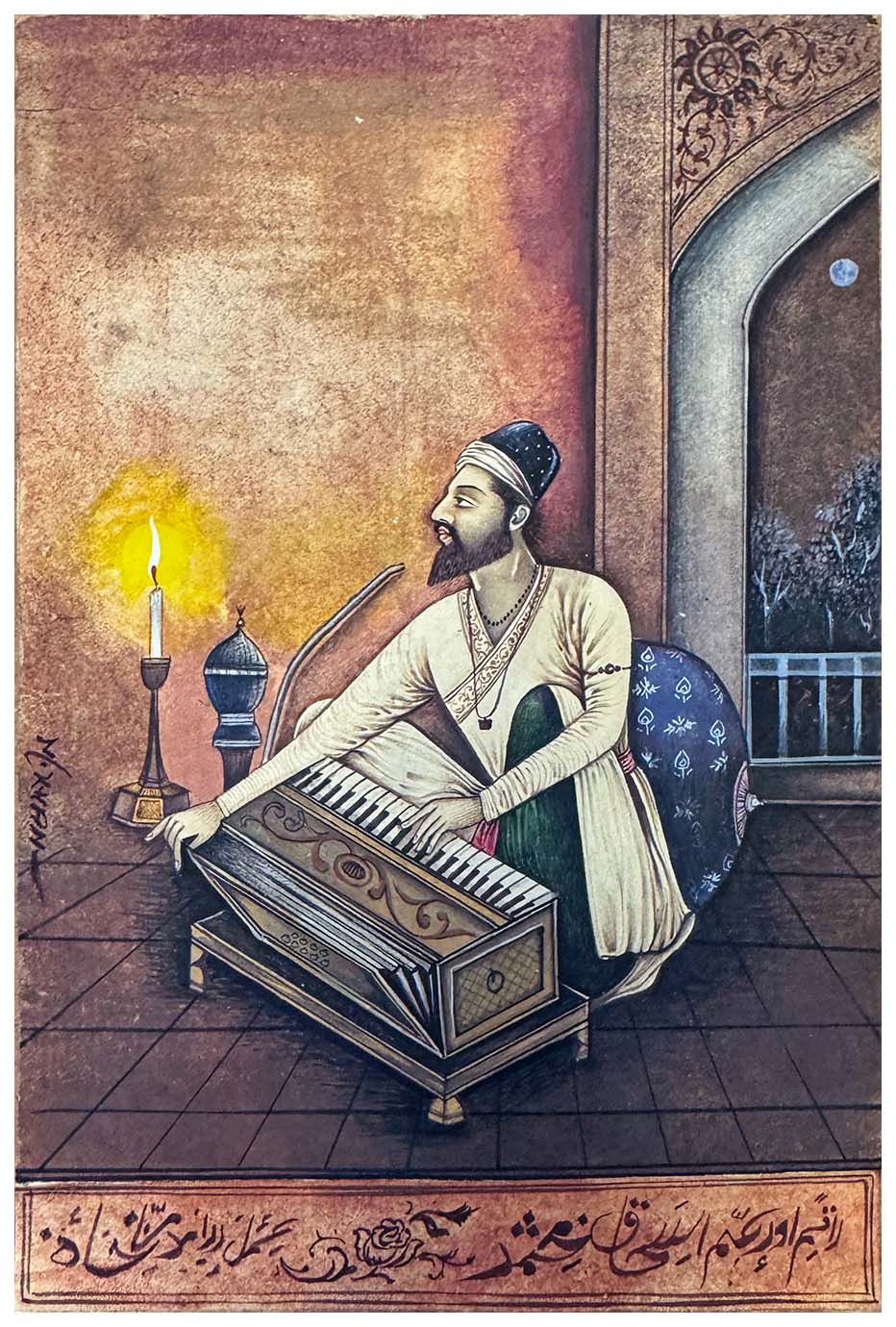 Musician - Handmade Miniature Painting