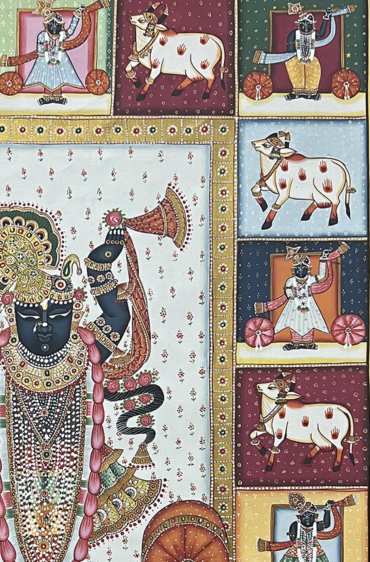 Shrinathji Das Swaroop Painting - Handmade (Unframed) - Image 4