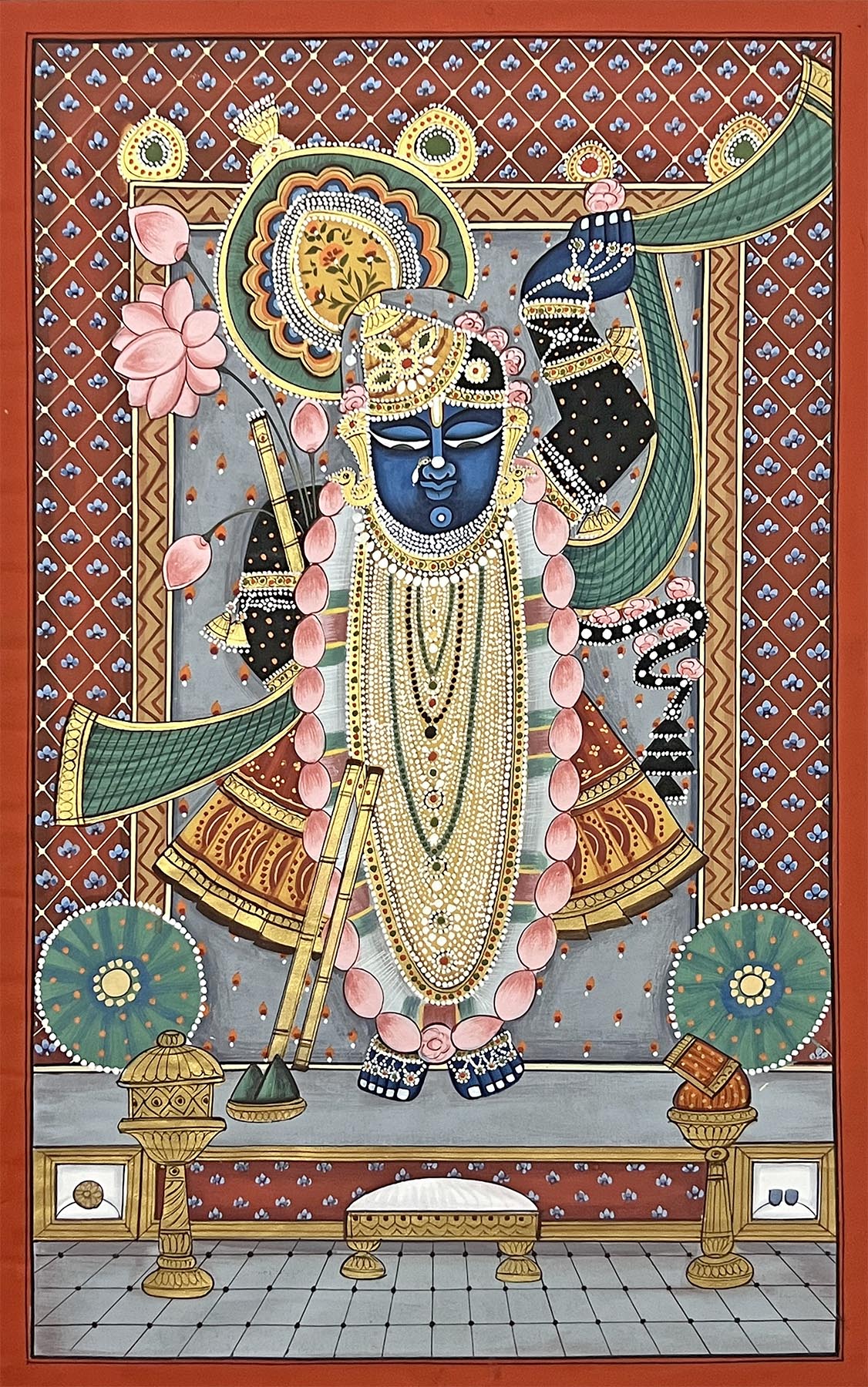 Shrinathji Pichwai Painting (Unframed)