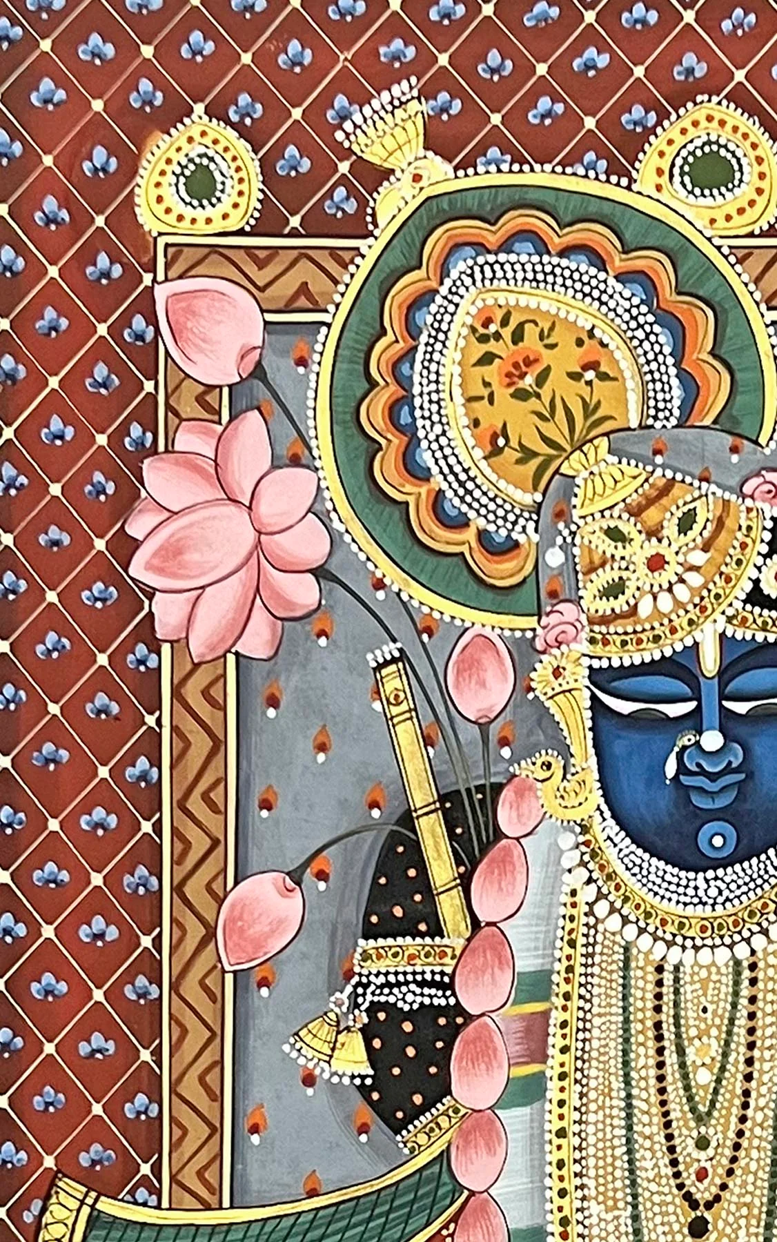 Shrinathji Pichwai Painting (Unframed) - Image 3
