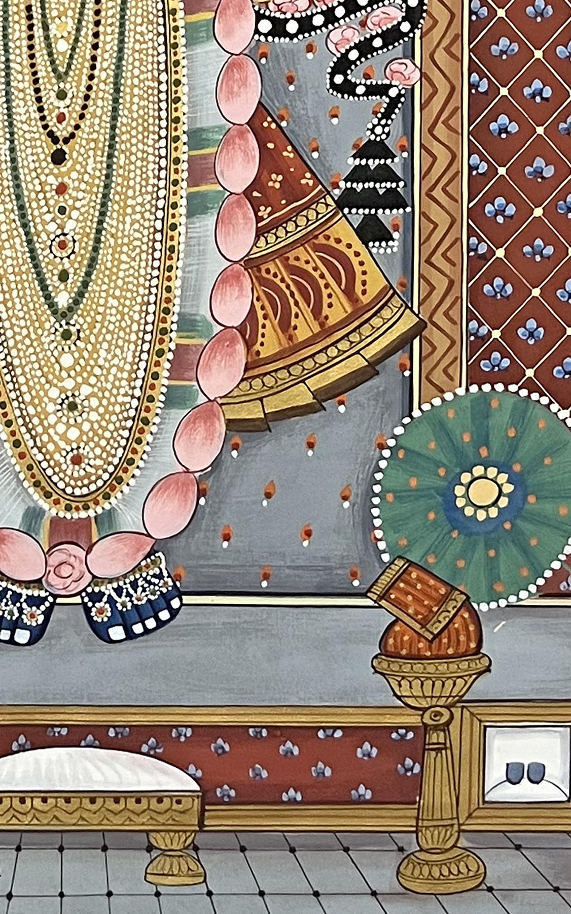 Shrinathji Pichwai Painting (Unframed) - Image 4