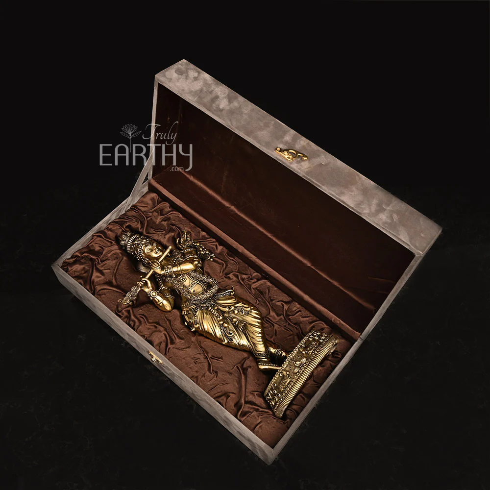 Superfine Brass Lord Krishna (35 cm) - Image 2