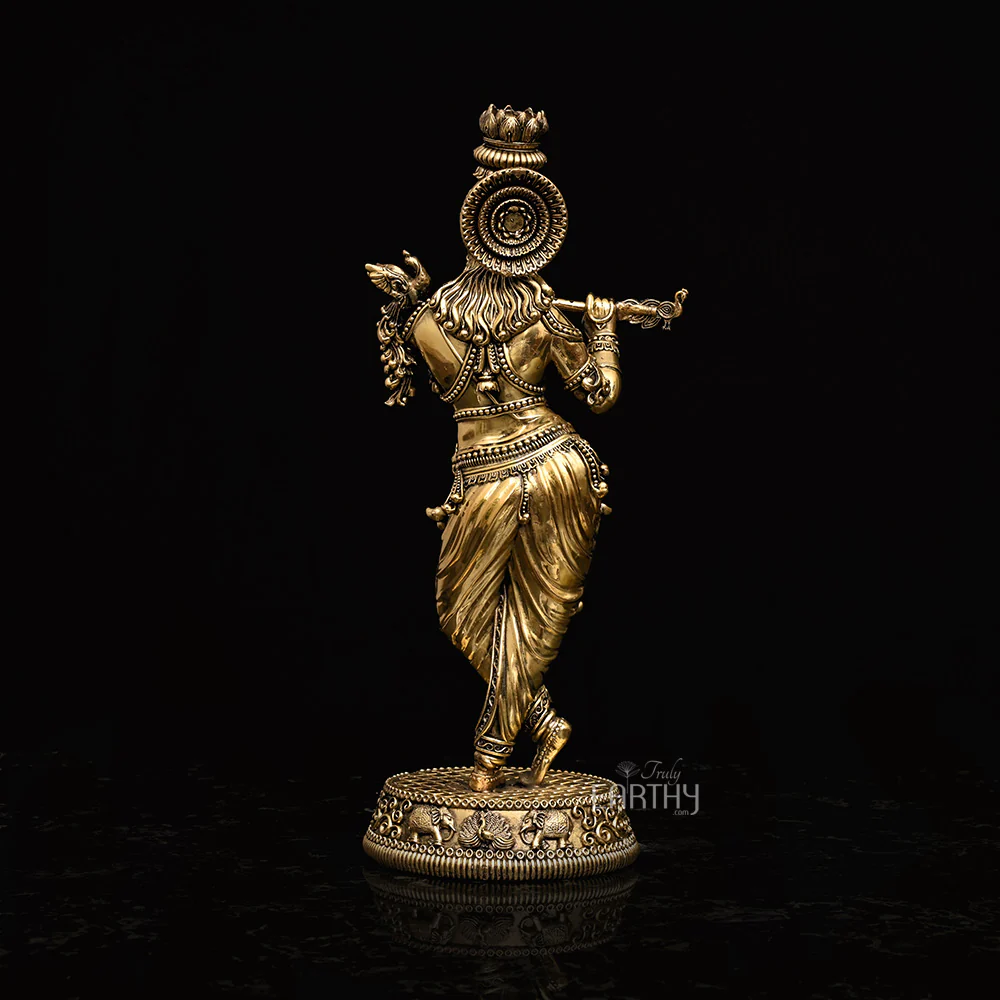 Superfine Brass Lord Krishna (35 cm) - Image 6