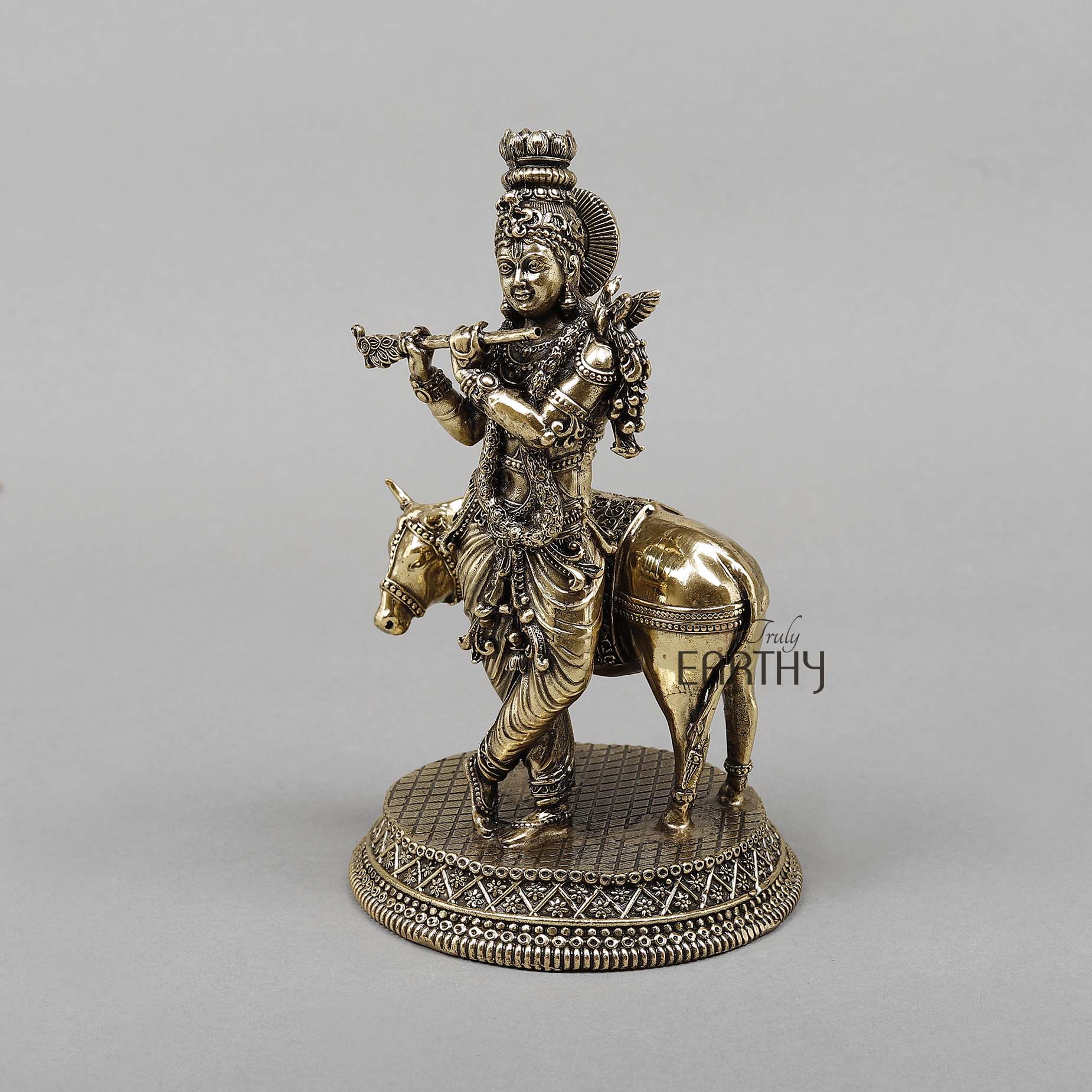 Superfine Small Krishna / Brass (17.2 cm) - Image 3