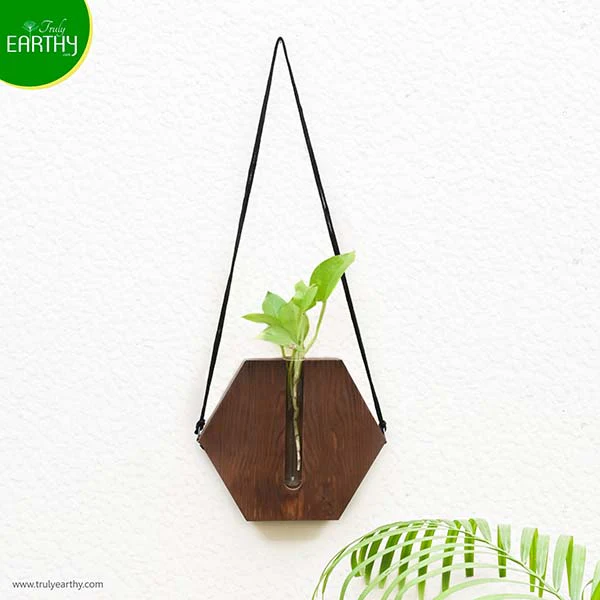 Wooden Hanging Wall Planter (without Plant) - Image 3