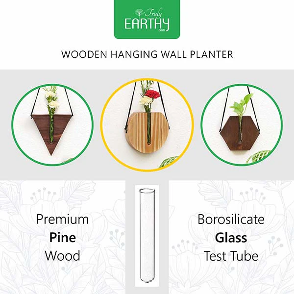 Wooden Hanging Wall Planter (without Plant) - Image 5
