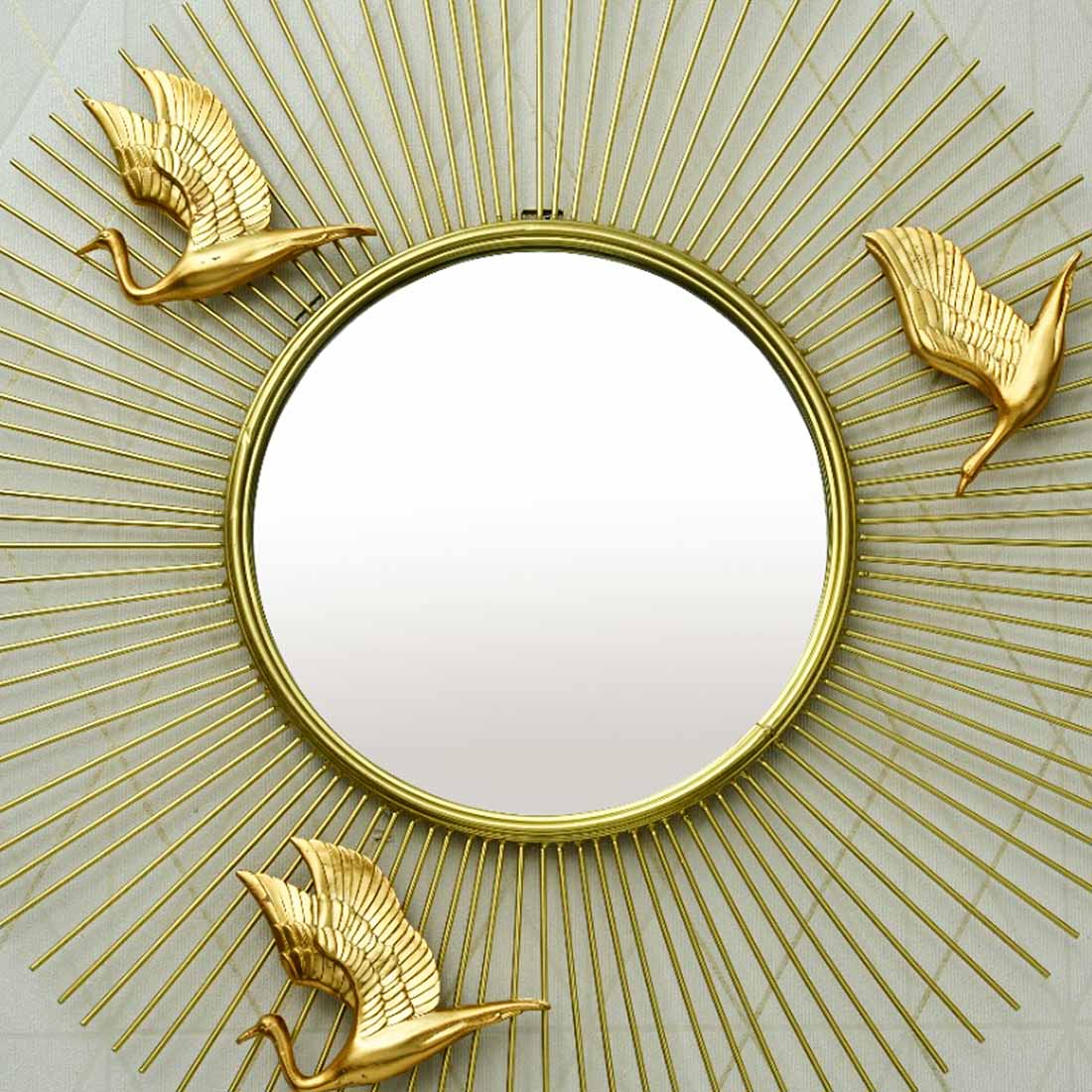 Wrought Iron Sun Shaped Mirror - Image 3