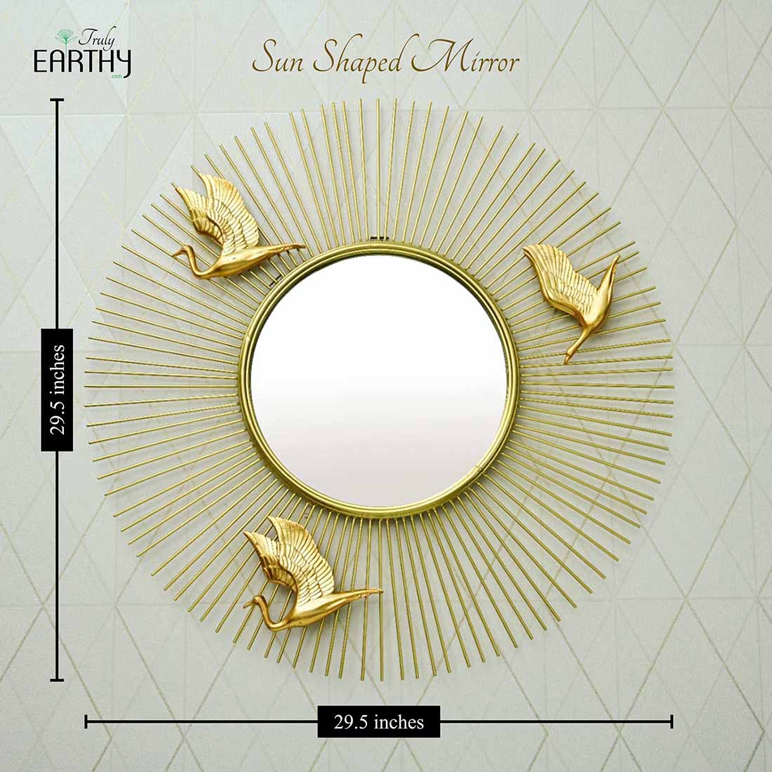 Wrought Iron Sun Shaped Mirror - Image 4